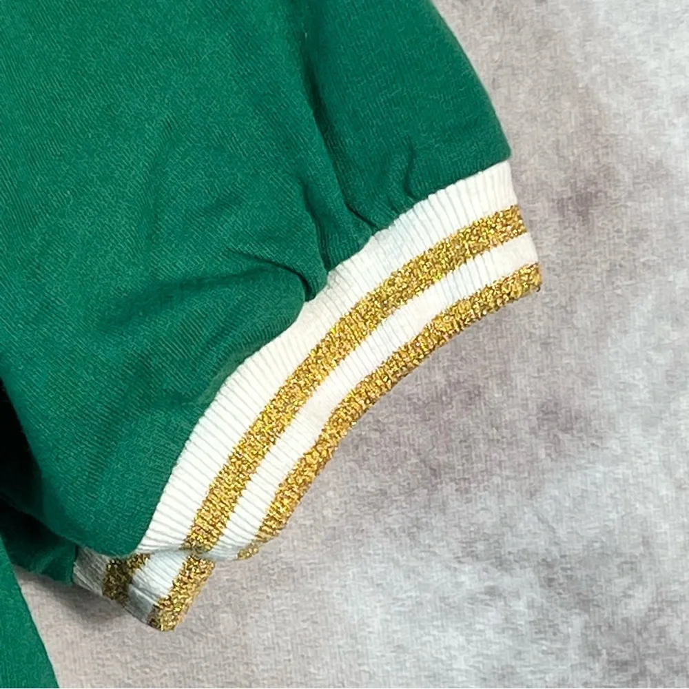 Disneyland Mickey Mouse Hoodie Jacket Womens Large Green Gold Full Zip Y2K - Picture 4 of 11